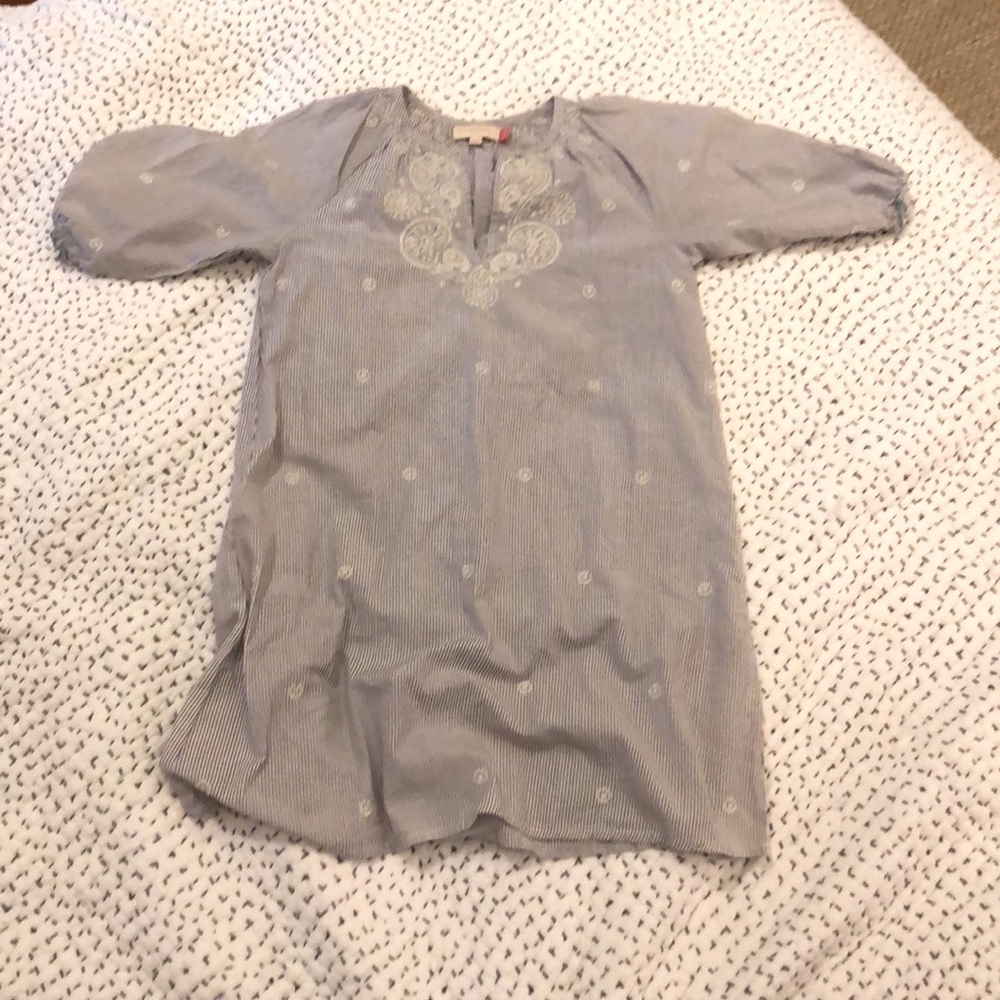 Blue and White Kids Dress